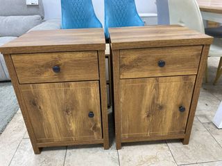 Duo Mesitas de Noche Madera Marrón