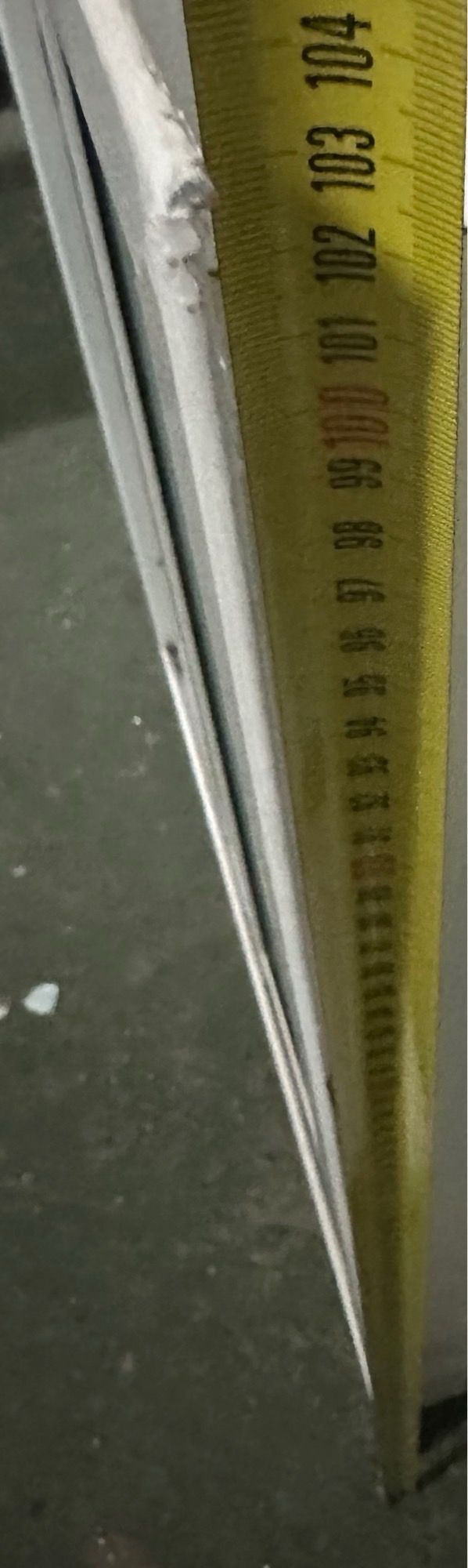 Ventana corredera aluminio blanca hueco 715x980 mm