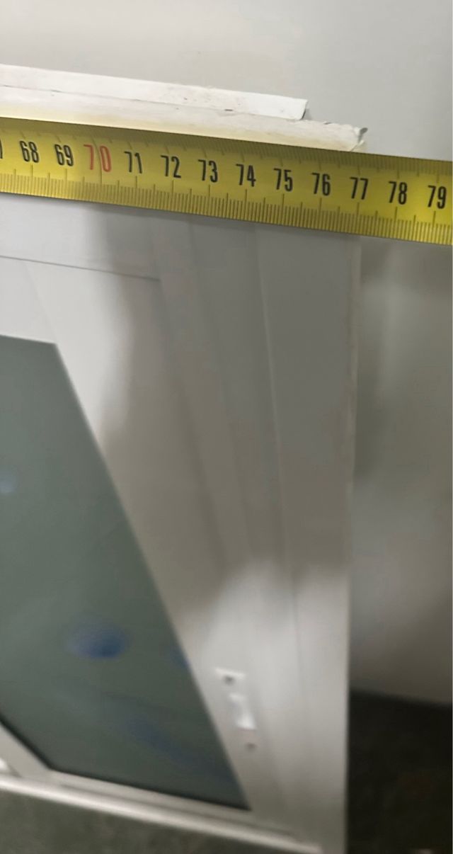 Ventana corredera aluminio blanca hueco 715x980 mm