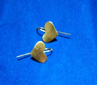 Pendientes Corazón Dorados