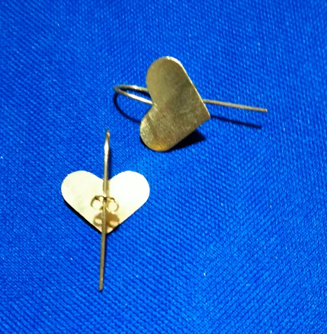 Pendientes Corazón Dorados