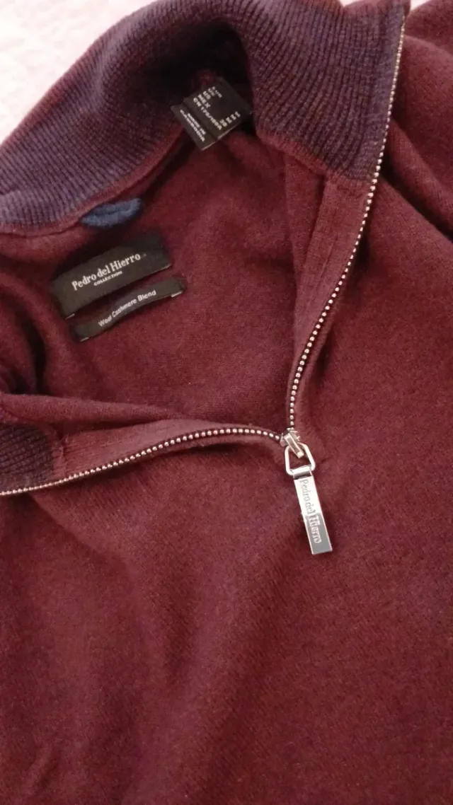 Jersey Pedro del Hierro M Morado Cremallera