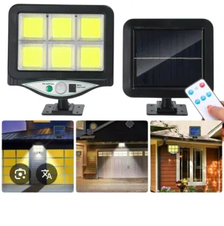 Lampada solare con pannello e telecomando