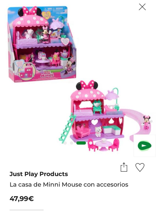 Casa Minnie Mouse con Acc. sin caja pero Nuevo