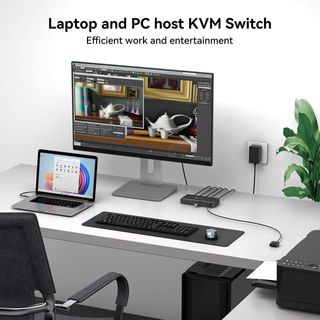 Switch KVM HDMI 2 Puertos USB-C