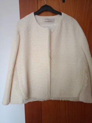 Chaqueta Purificación García Beige Talla M