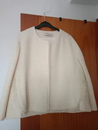Chaqueta Purificación García Beige Talla M