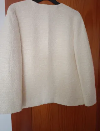 Chaqueta Purificación García Beige Talla M