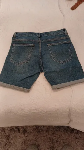 Bermuda Pull&Bear Slim Fit Azul Talla M