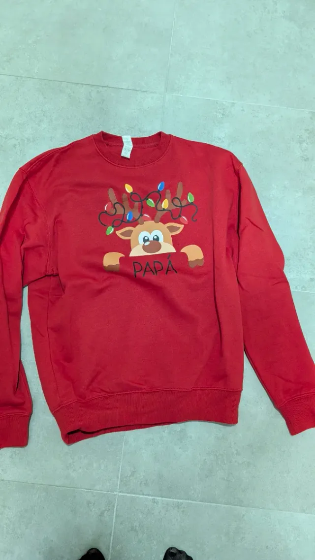 Sudadera Navidad Papá Reno Luces