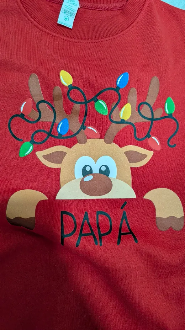 Sudadera Navidad Papá Reno Luces
