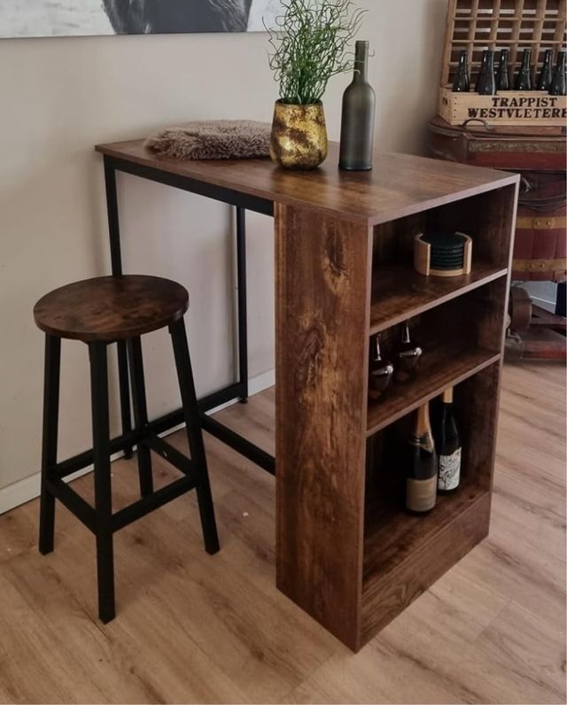 Tavolo bar alto in legno