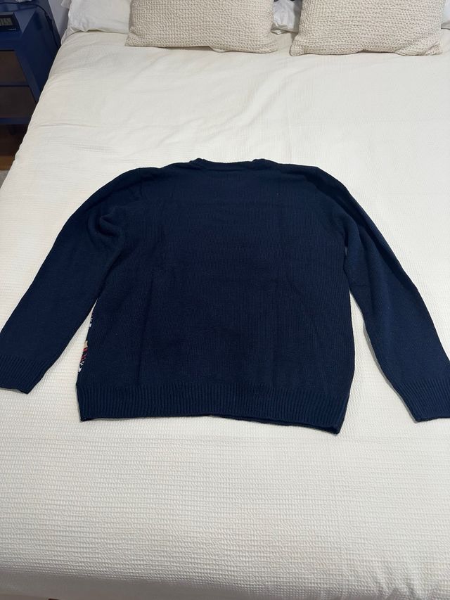 Jersey Navideño Hombre azul marino