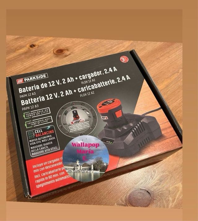 Batteria 12V e caricabatterie 2.4A Parkside