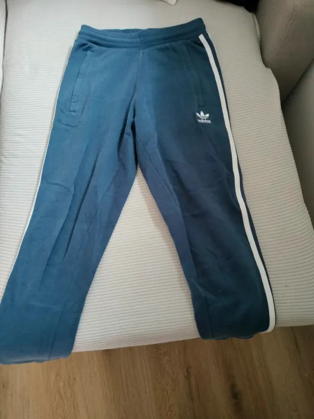 Pantalón chándal Adidas mujer azul