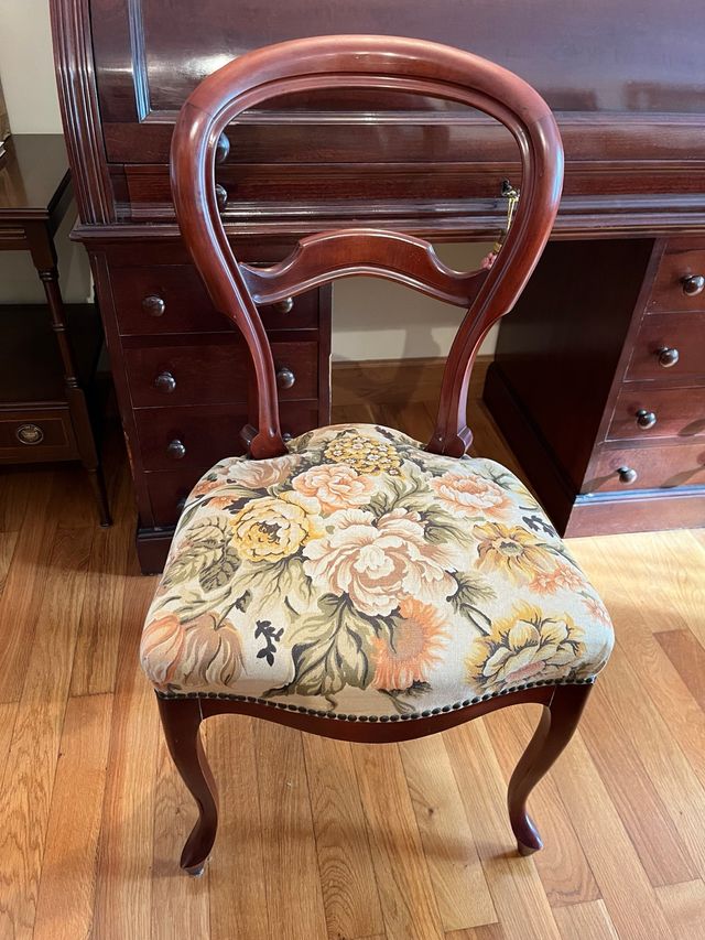 Silla de escritorio floral