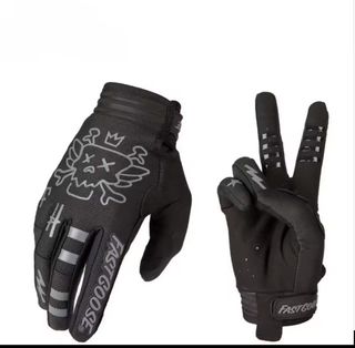 Guantes Fast Goose Táctiles Negro/Plata