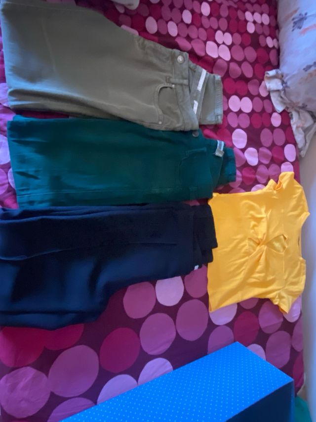 Pantalones chica y top talla S