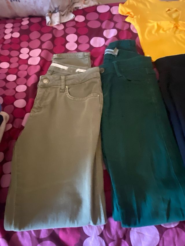 Pantalones chica y top talla S