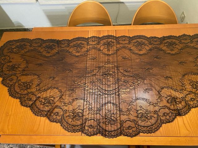 Mantilla de encaje negra