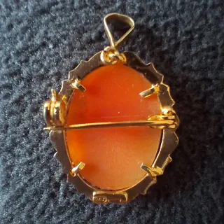 Ciondolo/spilla cammeo argento 925