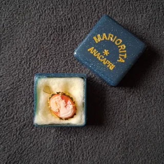 Ciondolo/spilla cammeo argento 925