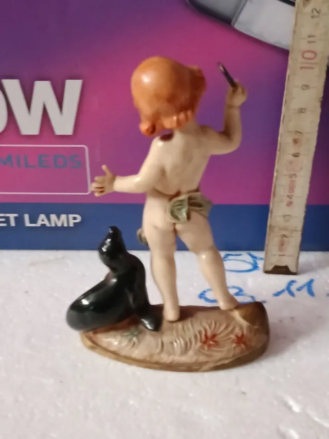 Statue Fontanini Bambini con Foca e Oca