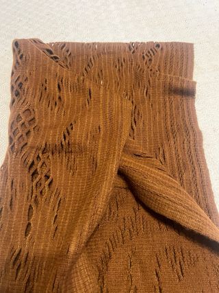 Sciarpa grande in lana marrone