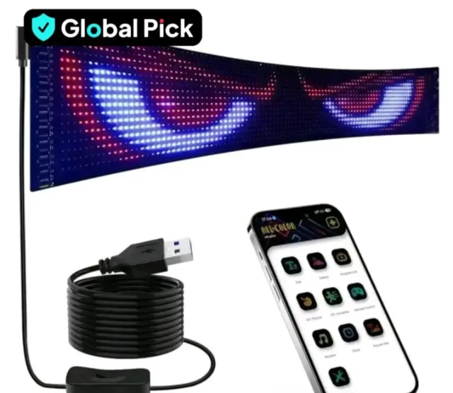Pantalla LED Coche USB APP