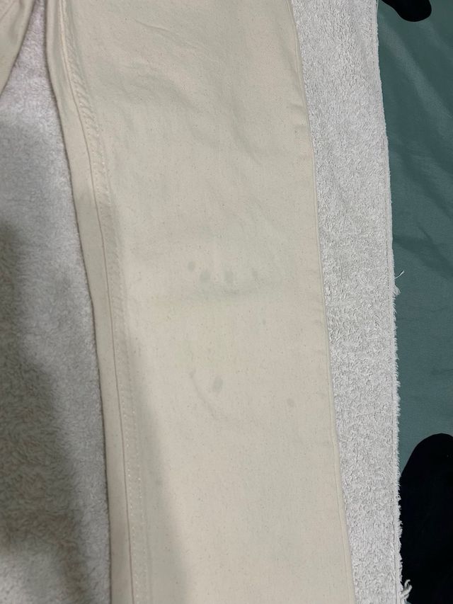 Pantalón Zara pata elefante beige
