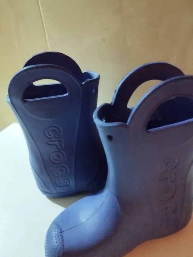 Botas de agua Crocs niño azul