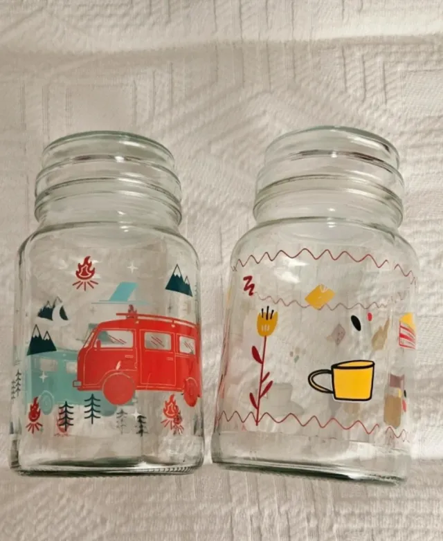 2 Tarros Organizadores Decorados