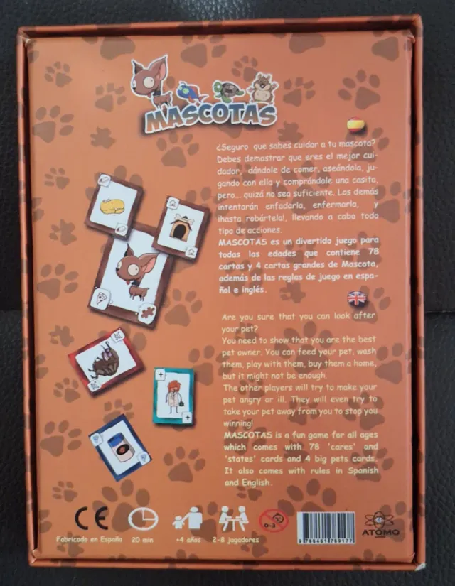 Juego de mesa Mascotas