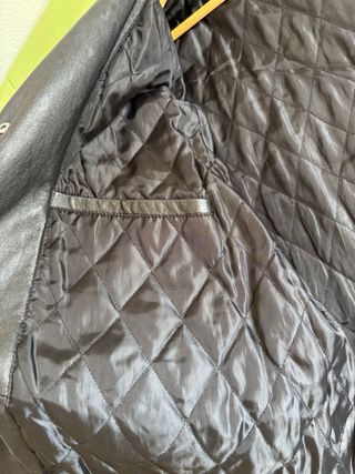 Chaqueta de Piel Negra Talla XXL