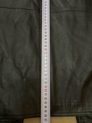 Chaqueta de Piel Negra Talla XXL