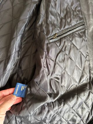 Chaqueta de Piel Negra Talla XXL