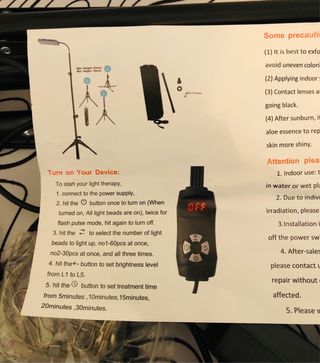 Sistema de Luz Terapêutica LED Vermelho