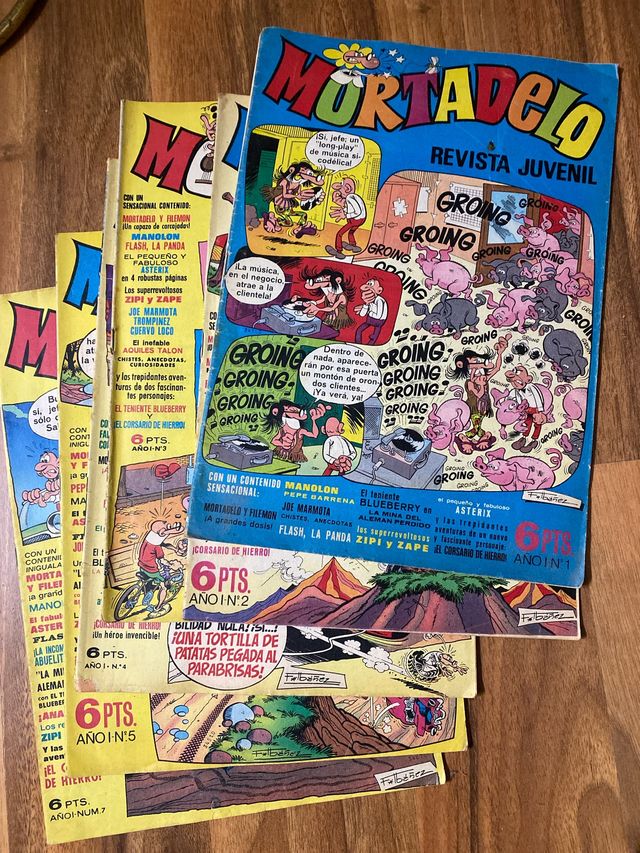 5 primeros comics de Mortadelo y Filemon