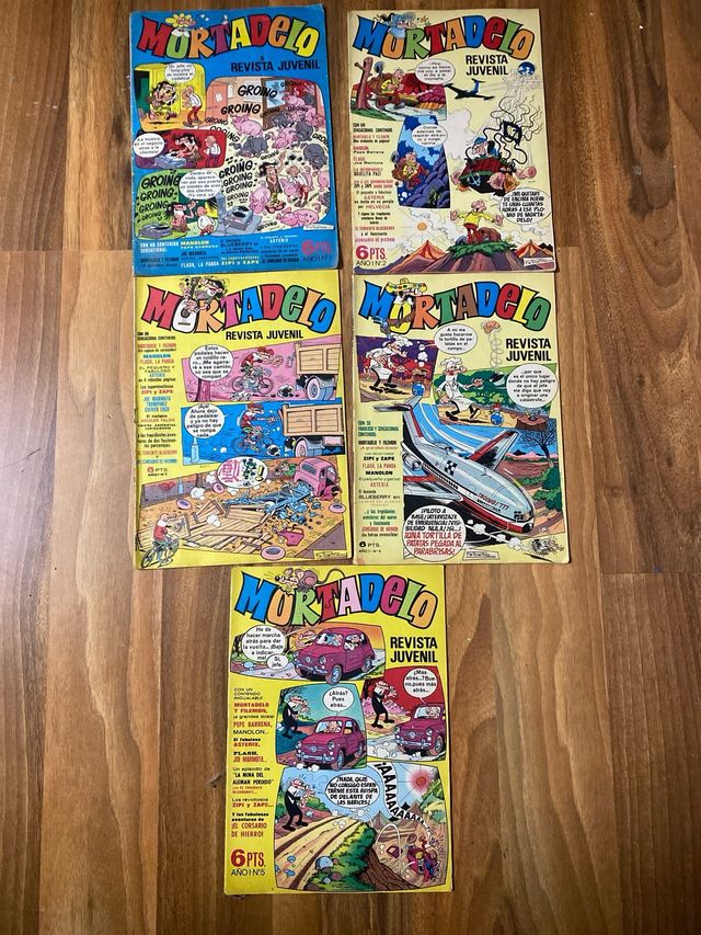 5 primeros comics de Mortadelo y Filemon