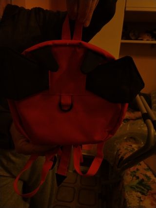 Zainetto bimba rosso e nero