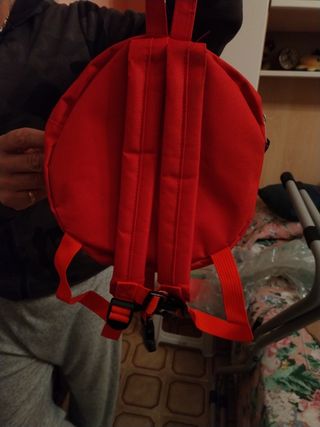 Zainetto bimba rosso e nero