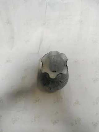 Vaso Murano grigio cresta di gallo