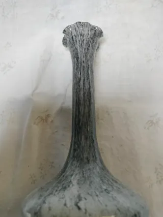 Vaso Murano grigio cresta di gallo