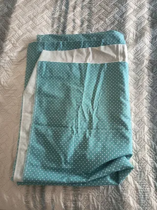 Vestido Flamenca Azul con Lunares Blancos