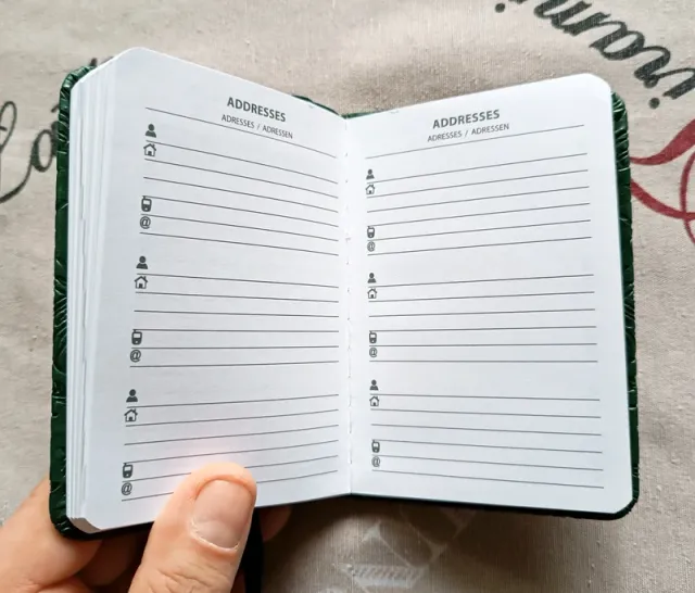 Agenda 2026 copertina rigida - 11,5x8 cm