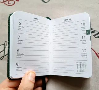 Agenda 2026 copertina rigida - 11,5x8 cm