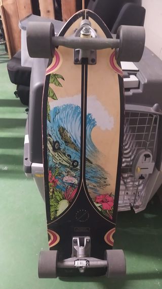 Skate Longboard Fish 500 Negro