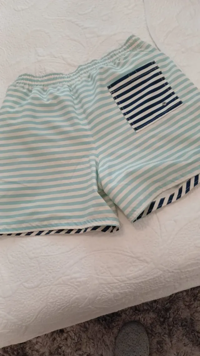 Bañador El Ganso Rayas Azul y Blanco