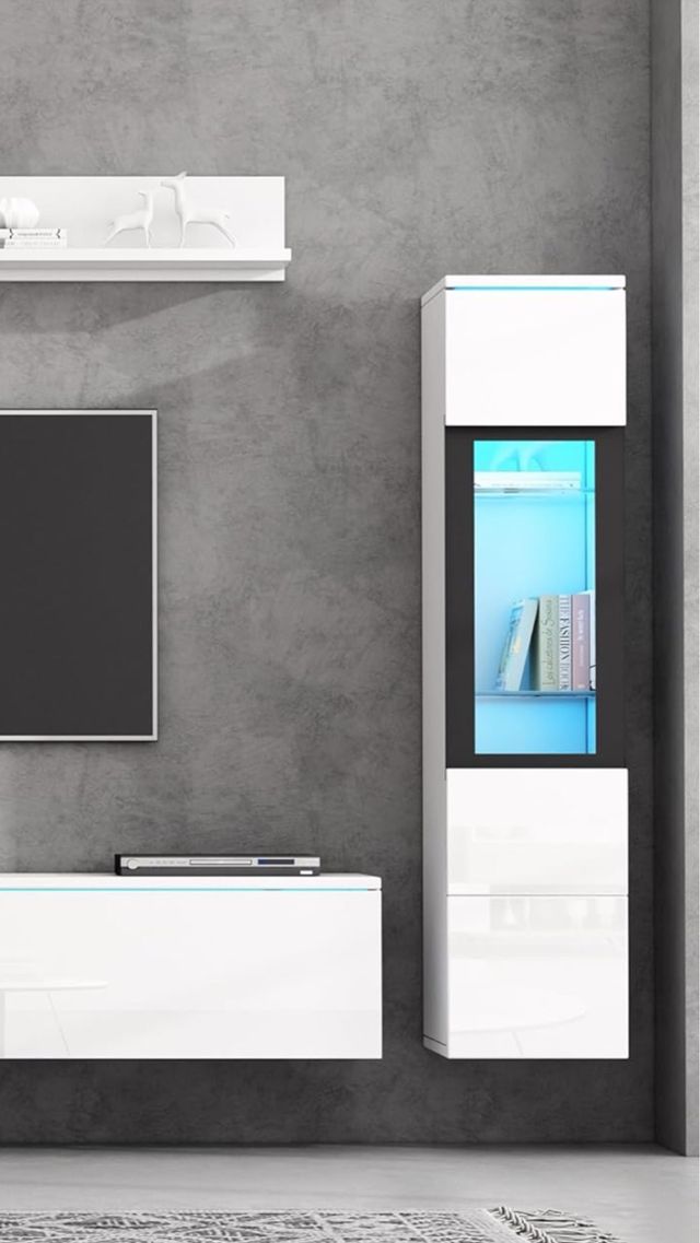 Mueble de salón moderno blanco