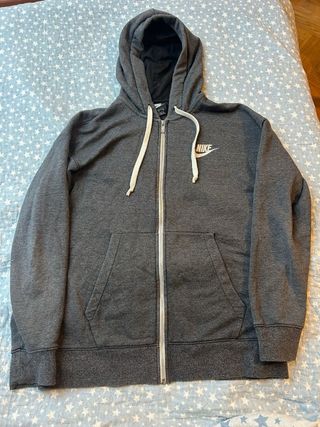 Sudadera Nike Gris Cremallera Clásica